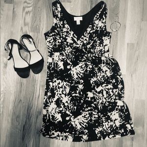 Black & Gray Loft Dress, Women size s/p